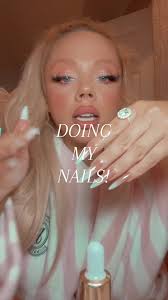 DIY Nails #nails #nailday #fyp #pressonnails #blonde #southernaccent