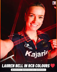 Lauren Bell in RCB colours ❤️ New colours, new challenge