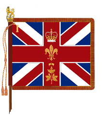 The Canadian Guards Regimental Colour Military Flag Canadian History British History