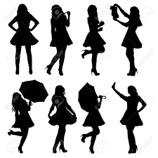Maybe you would like to learn more about one of these? Set Of Female Santa Silhouettes In Different Poses Easy Editable Royalty Free Cliparts Vectors And Stock Illustration Image 66582187