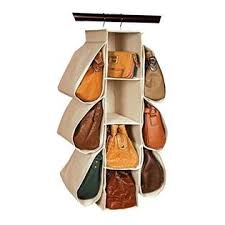 Here are some tips, tricks and hacks to help you get your purse collection under control. Longteam Longteam Hanging Purse Handbag Organizer Homewares Nonwoven 10 Pockets Hanging Closet Storage Bag