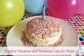 Photo and personal message to make the perfect birthday cake! Creating A Rainbow Hundreds And Thousands Cake From Asda For Under 5 Ladybug Home And Designs