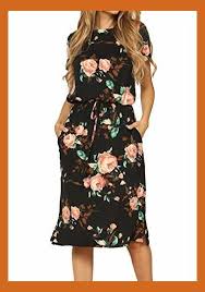 Casual Midi Dress Amazon Com Women S Short Sleeve Casual Loose Pockets Tie Belt Midi Work D Midi Dress Casual Midi Dress Summer Midi Short Sleeve Dress