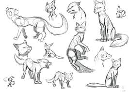 Fox Sketches By Sreddyswag Deviantart Com On Deviantart Animal Drawings Fox Sketch Animal Sketches