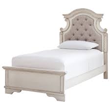 Shop ashley furniture homestore online for great prices, stylish furnishings and home decor. Ashley Furniture Signature Design Realyn B743 53 83 52 Twin Upholstered Panel Bed With Button Tufting Del Sol Furniture Upholstered Beds