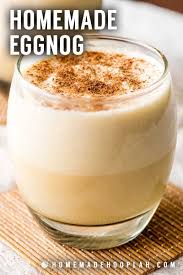 Homemade Eggnog Classic Eggnog Made With Egg Yolks Cream Milk A Heavy Pour Of Rum And Thickened With Whipped Homemade Eggnog Classic Eggnog Recipe Eggnog