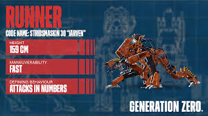 Experience an explosive game of cat and mouse set in a vast open world. Generation Zero On Twitter Machine Specs The Runner Mans Best Friend Or Not