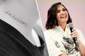 Demi Lovato Debuted A Survivor Tattoo After Being Hospitalised Last Year