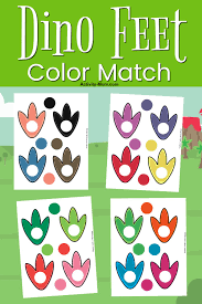 Free Printable Dinosaur Color Matching The Activity Mom Dinosaur Activities Preschool Dinosaur Activities Color Activities For Toddlers
