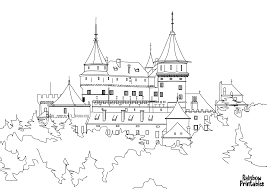 Download this adorable dog printable to delight your child. Free Coloring Pages Buildings Rainbow Printables