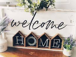 Farmhouse Welcome Home Sign In 2020 Diy Dollar Tree Decor Dollar Tree Diy Crafts Welcome Home Signs