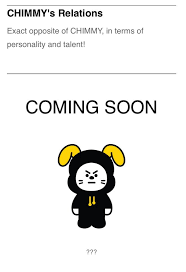 Find out why, in bt21 universe animation ep06#bt21 #bt21_universe #chimmy . Claire Twitterissa Bt21 X Chimmy Mang S Relations At The End Of The Bt21 Universe Video Pt 2 Hobi Is Describing Conn S Backstory But Ended Up Describing His