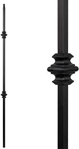 Maybe you would like to learn more about one of these? Buy S02 Wrought Iron Balusters Set Of 10 Hollow Double Knuckle Balusters Decorative Metal Balusters For Decks Spiral Stair Railing 1 2 Inch Iron Spindles Satin Black Metal Railing Online In Vietnam B08nw1sby2