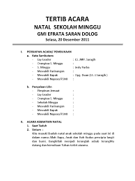 Galery pelayanan ari holang sekolah minggu partangiangan lingkungan huta gambir hkbp sidikalang tim paduan suara sekolah. Tertib Acara