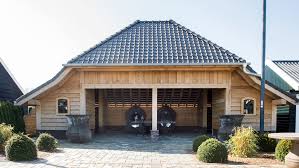 Garage Voor 2 Auto S Met Bergruimte Speciaal Op Maat Ontworpen En Gebouwd Q S Gartendeco Huisstijl Vloeren Gevel