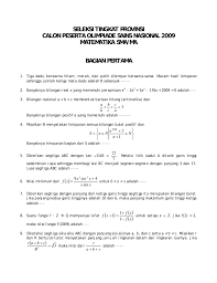 We did not find results for: 09soal Olimp Mat Tk Provinsi 2009