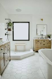 A beautiful tile floor can turn your ordinary bathroom into a wonderful piece of interior design. Everything You Need To Know About Hexagon Tile Julie Blanner