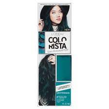 * each bottle contains 4 oz. L Oreal Paris Colorista Semi Permanent For Brunette Hair Teal 4 Fl Oz Target
