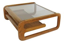True to form the drawers extend slightly on both sides. Lou Hodges Mid Century Modern California Coffee Table With Inset Glass Chairish