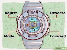 How To Set The Time On A Baby G Watch 10 Steps With Pictures