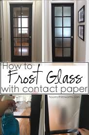 A great addition to your kitchen! How To Frost Glass With Contact Paper House Of Hepworths