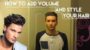 Just take a bit of hair wax between your fingers and apply it liberally to your locks. How To Add Volume And Style Your Hair Men S Hairstyle Youtube