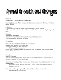 Animal Growth And Change