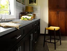 Modern brown white kitchen cabinets dark countertop. Are You Ready For A Dark And Sophisticated Kitchen
