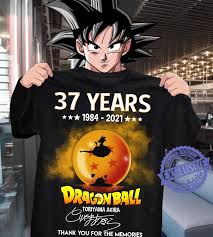 After hearing of frieza's revival, his desire for revenge is reinvigorated. 37 Years 1984 2021 Dragon Ball Toriyama Akira Thank You For The Memories Shirt1