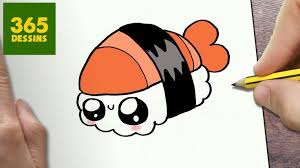 Comment Dessiner Sushi Kawaii Etape Par Etape Dessins Kawaii Marcelle Paygnard Pint Dessin Kawaii 365 Dessins 365 Dessins Kawaii