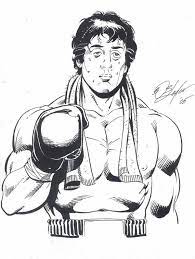 Page 01g rocky series cast of illustrated characters: Totalrocky Com Totalrocky Rocky Balboa Badass Drawings Movie Poster Art
