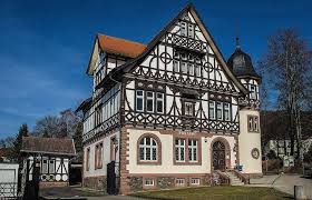 Post Office In Bad Liebenstein Thuringia Germany Old Post Office House Styles Thuringia