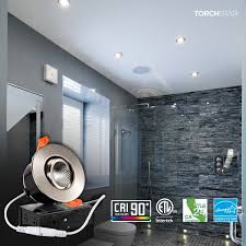 Torchstar 6 Pack 3 Gimbal Led Dimmable Recessed Light With J Box 7w 50w Eqv 500lm Airtight Etl Energy Star Cri 90 5000k Daylight 5 Years Warranty Satin Nickel Torchstar