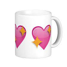 Sparkling Heart Emoji Coffee Mug Zazzle Com Heart Emoji Mugs Emoji