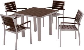 Polywood Euro 4 Seat Square Dining Seat Polywood Outdoor Furniture Patio Dining Set Outdoor Dining Set