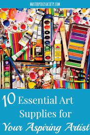 10 Essential Art Supplies For Your Aspiring Artist Masterpiece Society Kids Art Supplies Homeschool Art Lesson Homeschool Art Program