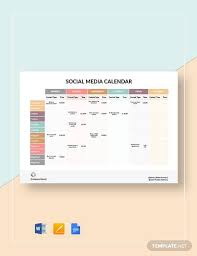 Maybe you would like to learn more about one of these? Free 19 Sample Social Media Calendar Templates In Google Docs Ms Word Pages Pdf