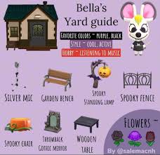 How to draw bella from animal crossing. Bella S Yard Guide Salemacnh Animal Crossing Villagers Animal Crossing Characters Animal Crossing
