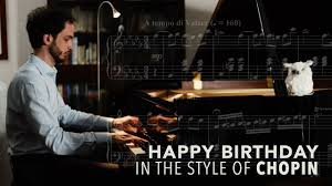 You're never gonna leave a. Happy Birthday In The Style Of Chopin Official Music Video Edoardo Brotto Youtube