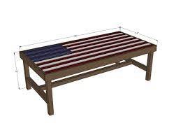 American flag table home family hallmark channel. Flag Inspired Outdoor Wood Coffee Table Ana White