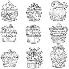You can now print this beautiful nine assorted cupcakes original for adult coloring page or color online for free. Valentine S Day Cupcakes Coloring Pages Novocom Top