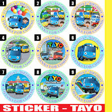 Kamu tinggal screenshoot dekorasi kue yang kamu mau lalu segera hubungi kami untuk pemesanannya ^^. 60 Stiker Label Bag Kue Souvenir Ultah Ulang Tahun Tayo Shopee Indonesia