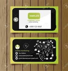 And yet, while we all understand that a business card is a necessity, we often fail to see it as a marketing opportunity. Business Card Template For Online Marketing Royalty Free Cliparts Vectors And Stock Illustration Image 27785569
