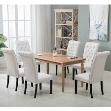 Kirkland's has an accent chair for any space whether it's for the living room or the bedroom. K Like Tufted Arm Dining Accent Chair Set Of 6 Beige Wayfair