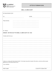 In a sentence or two, tell the main point you want to make about the damage done, then give your demand for payment or other damages. Http Www Wendyknowler Co Za Wp Content Uploads 2019 03 Scc Demand S29 Pdf
