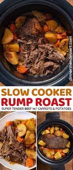 Slow Cooker Rump Roast Pot Roast Slow Cooker Rump Roast Recipes Rump Roast Crock Pot Recipes