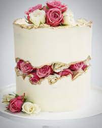 Strawberry Fault Line Cake Tutorial Video Sugar Geek Show Recipe Flower Cake Cake Cake Tutorial