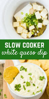 Queso Blanco In The Slow Cooker Easy Recipe Rachel Cooks Recipe Slow Cooker Dip Recipes Slow Cooker Dips Easy Slow Cooker Recipes