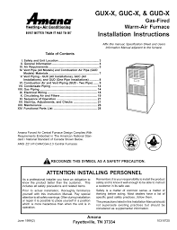 amana guc series instruction manual manualzz com