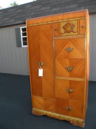 Antique Art Deco Waterfall Armoire Wardrobe Closet 375 Look Familiar Art Deco Bedroom Furniture Art Deco Furniture Art Deco Bedroom